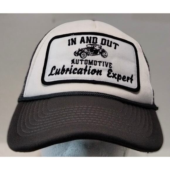 In And Out Automotive Lubrication Experts Hat Cap Trucker Snapback Mesh Uniform - Picture 1 of 8